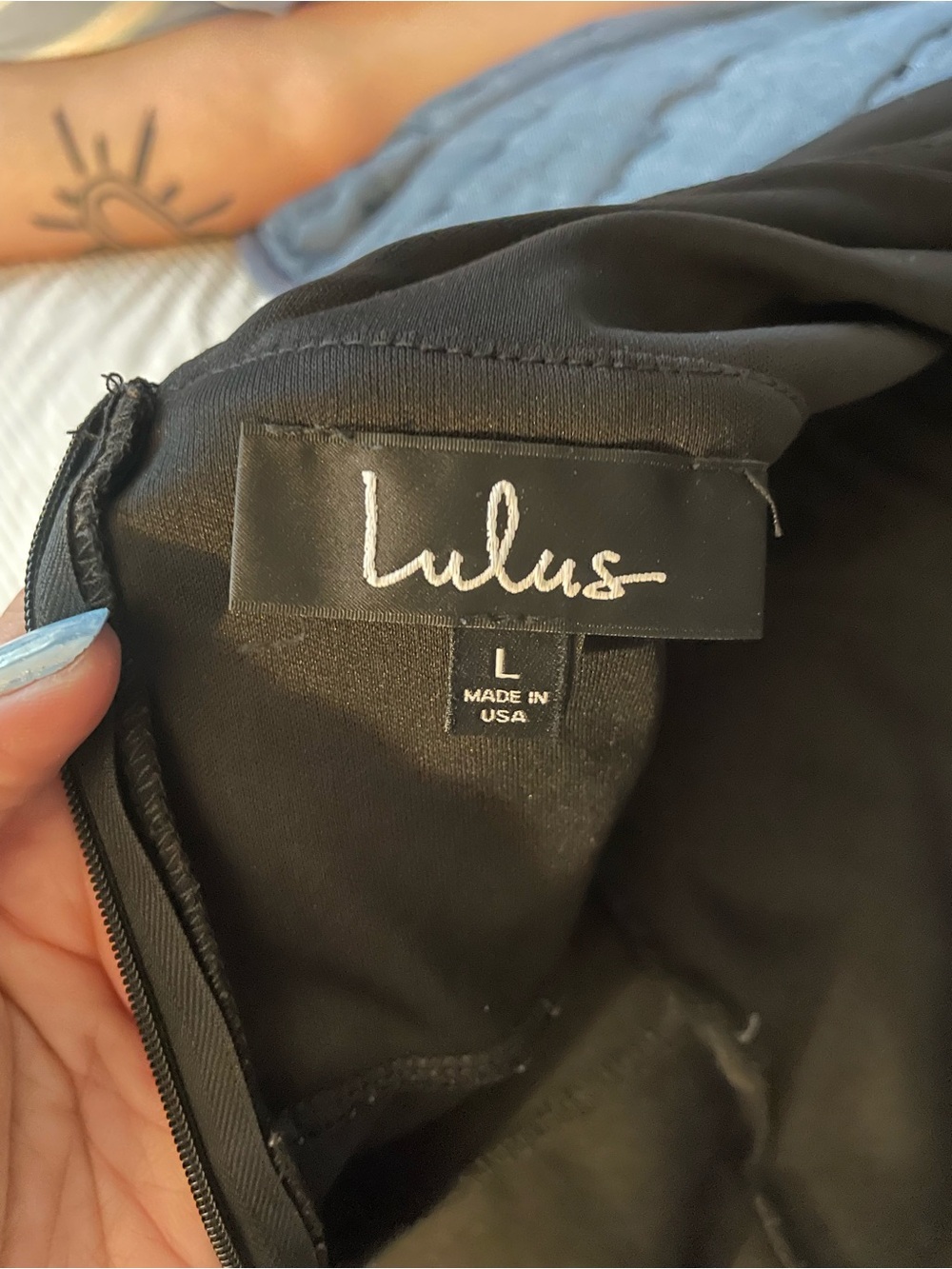 Lulu's Black Deep V Wide-Leg Jumpsuit - Picture 4 of 5